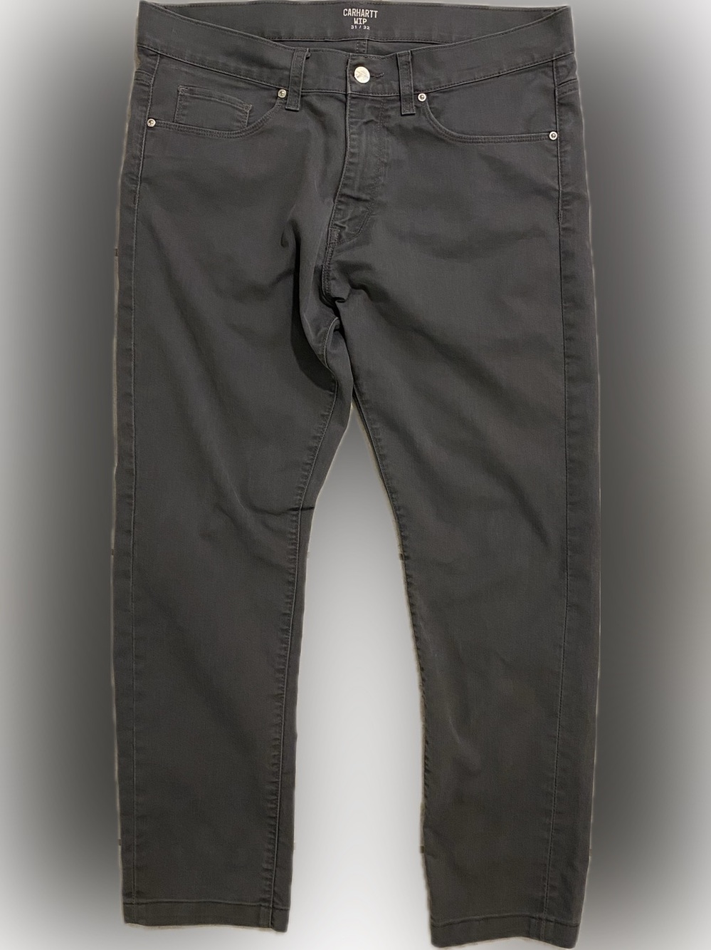 Carhartt WIP pants, color gray, size 31x32